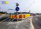 Yellow Rolling Guardrail Barrier For Accident Car Transportation Facilities