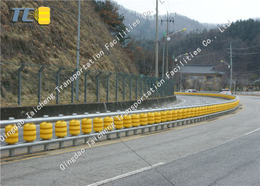 ISO 9001 Pu Foam Foam Object Of Yellow Road Crash Barrier 350*500mm