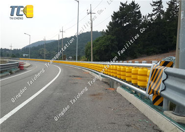 Good price ایمنی بزرگراه جاده غلتکی مانع غلتک گاردریل ضد خوردگی زرد آنلاین