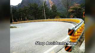 سد غلتکی ایمنی جاده از وسایل نقلیه محافظت می کند